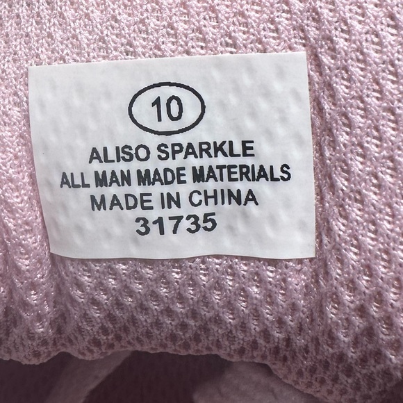 ROXY Girls Aliso Silver Sparkle Sneakers Girls US Size 10 Brand New With Box - Picture 10 of 11